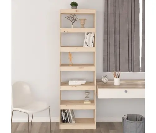 Grāmatu Plaukts, 60X30X199,5 Cm, Priedes Masīvkoks Vidaxl