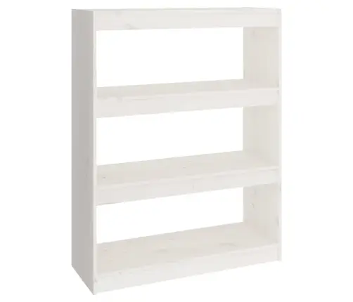 Spintelė Knygoms/Kambario Pertvara, Balta, 80X30X103,5cm Pušis