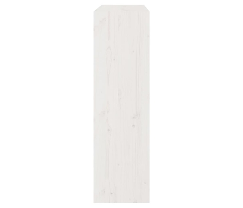 Grāmatu Plaukts, Balts, 80X30X103,5 Cm, Priedes Masīvkoks Vidaxl