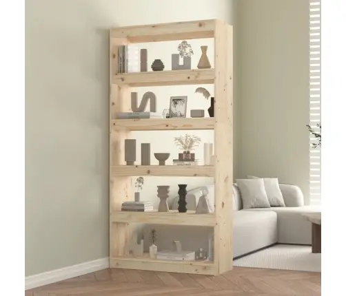 Grāmatu Plaukts, 80X30X167,4 Cm, Priedes Masīvkoks Vidaxl