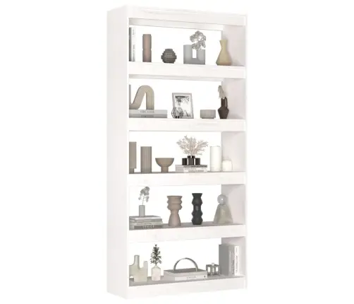 Spintelė Knygoms/Kambario Pertvara, Balta, 80X30X167,4cm Pušis Spintelė Knygoms/Kambario Pertvara, Balta, 80X30X167,4cm Pušis