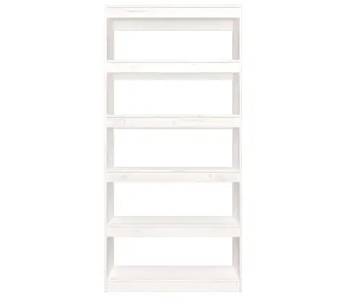 Spintelė Knygoms/Kambario Pertvara, Balta, 80X30X167,4cm Pušis Spintelė Knygoms/Kambario Pertvara, Balta, 80X30X167,4cm Pušis