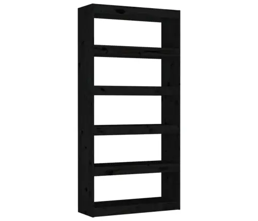 Spintelė Knygoms/Kambario Pertvara, Juoda, 80X30X167,4cm Pušis Spintelė Knygoms/Kambario Pertvara, Juoda, 80X30X167,4cm Pušis