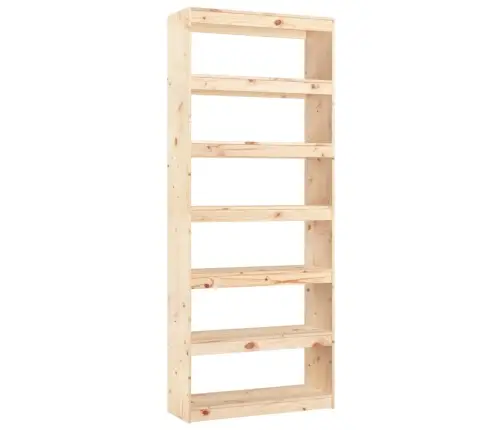 Grāmatu Plaukts, 80X30X199,5 Cm, Priedes Masīvkoks Vidaxl