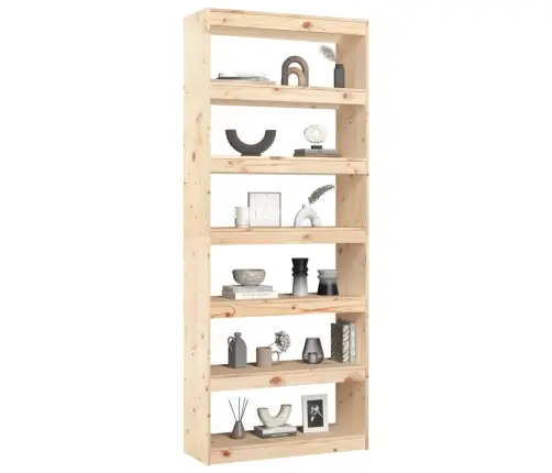 Grāmatu Plaukts, 80X30X199,5 Cm, Priedes Masīvkoks Vidaxl