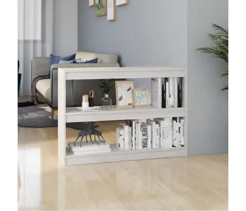 Grāmatu Plaukts, Balts, 100X30X71,5 Cm, Priedes Masīvkoks Vidaxl