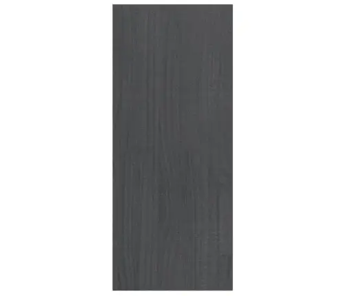Grāmatu Plaukts, Pelēks, 100X30X71,5 Cm, Priedes Masīvkoks Vidaxl