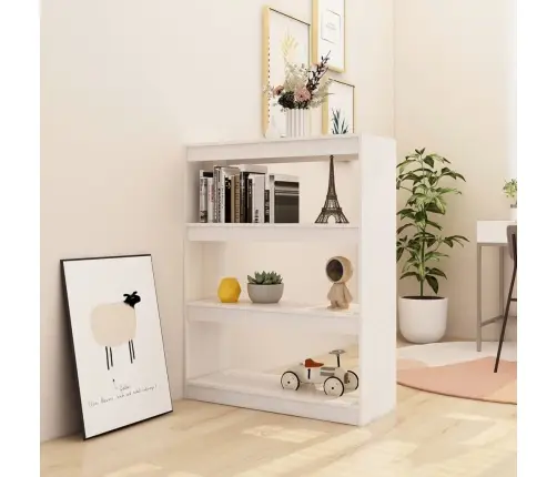 Grāmatu Plaukts, Balts, 100X30X103 Cm, Priedes Masīvkoks Vidaxl