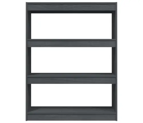 Grāmatu Plaukts, Pelēks, 100X30X103 Cm, Priedes Masīvkoks Vidaxl