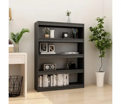 Spintelė/Kambario Pertvara, Pilka, 100X30X135,5cm Pušis