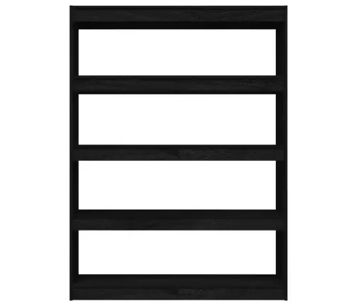 Grāmatu Plaukts, Melns, 100X30X135,5 Cm, Priedes Masīvkoks Vidaxl