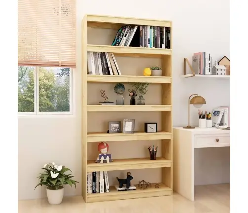 Grāmatu Plaukts, 100X30X200 Cm, Priedes Masīvkoks Vidaxl