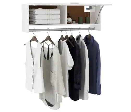 Skapis, Spīdīgi Balts, 100X32,5X35 Cm, Inženierijas Koks Vidaxl