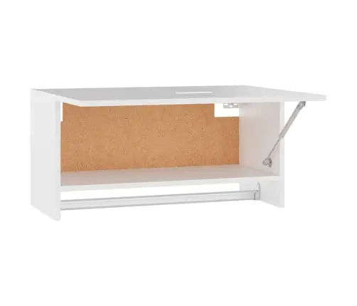 Drabužių Spinta, Baltos Spalvos, 70X32,5X35cm Apdirbta Mediena