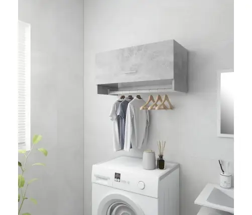 Skapis, Betona Pelēks, 70X32,5X35 Cm, Inženierijas Koks Vidaxl