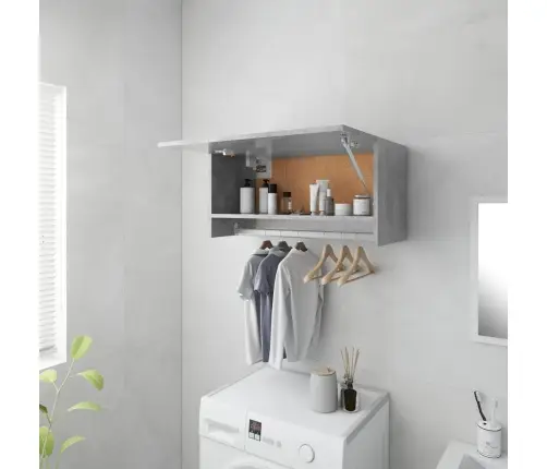 Skapis, Betona Pelēks, 70X32,5X35 Cm, Inženierijas Koks Vidaxl