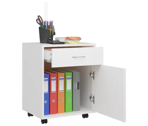 Ratastel Kapp, Valge, 45 X 83 X 54 cm Tehispuit