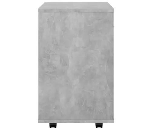 Skapītis Ar Riteņiem Betona Pelēks 46X36X59Cm Inženierijas Koks Vidaxl