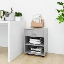 Skapītis Ar Riteņiem Betona Pelēks 46X36X59Cm Inženierijas Koks Vidaxl Skapītis Ar Riteņiem Betona Pelēks 46X36X59Cm Inženierijas Koks Vidaxl