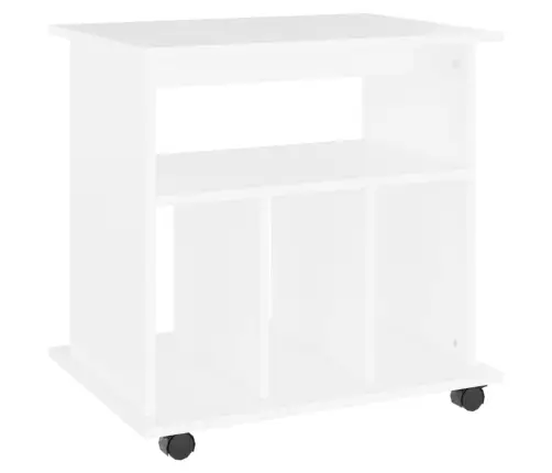 Ratastel Kapp, Valge, 60 X 45 X 60 cm Tehispuit