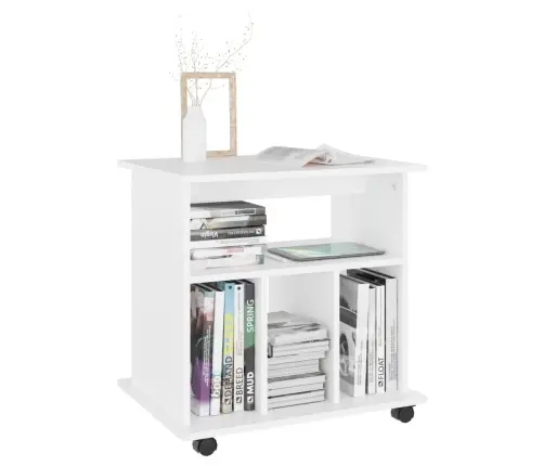 Ratastel Kapp, Valge, 60 X 45 X 60 cm Tehispuit