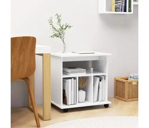 Ratastel Kapp, Valge, 60 X 45 X 60 cm Tehispuit