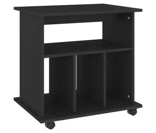 Ratastel Kapp, Must, 60 X 45 X 60 cm Tehispuit