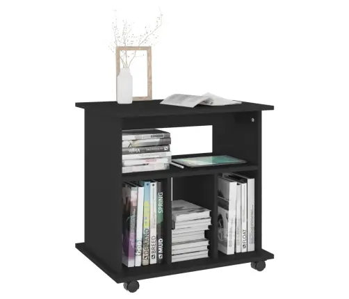 Ratastel Kapp, Must, 60 X 45 X 60 cm Tehispuit