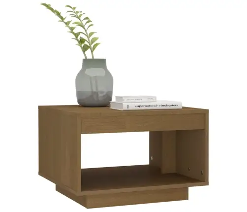 Kafijas Galdiņš, Medus Brūns, 50X50X33,5 Cm, Priedes Masīvkoks Vidaxl