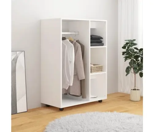 Drēbju Plaukts, Balts, 80X40X110 Cm, Inženierijas Koks Vidaxl