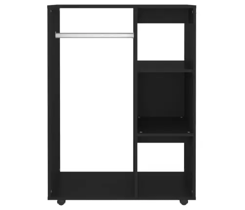 Drēbju Plaukts, Melns, 80X40X110 Cm, Inženierijas Koks Vidaxl