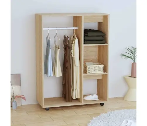 Drēbju Plaukts, Ozolkoka Krāsā, 80X40X110 Cm, Inženierijas Koks Vidaxl