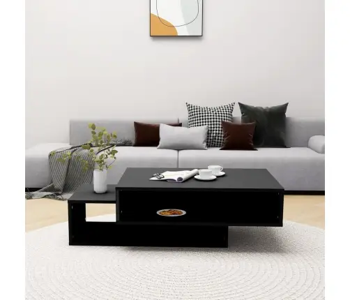 Kafijas Galdiņš, Melns, 105X55X32 Cm, Inženierijas Koks Vidaxl