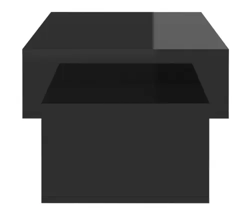 Kohvilaud, Kõrgläikega Must, 105 X 55 X 32 Cm Puitlaastplaat