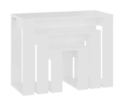 Sudedami Staliukai, 3 Vnt., Balti, Inžinerinė Mediena