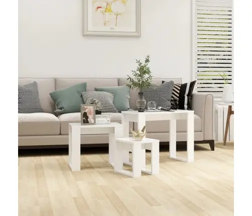 Sudedami Staliukai, 3 Vnt., Balti, Inžinerinė Mediena