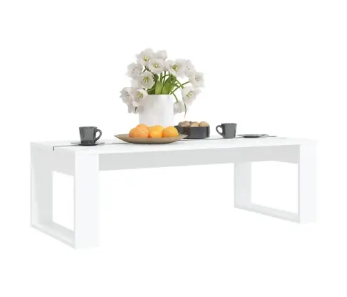 Kohvilaud, Valge, 110 X 50 X 35 cm Tehispuit