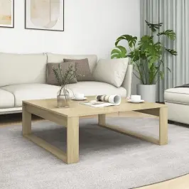 Kafijas Galdiņš, Ozolkoka Krāsā, 100X100X35Cm Inženierijas Koks Vidaxl
