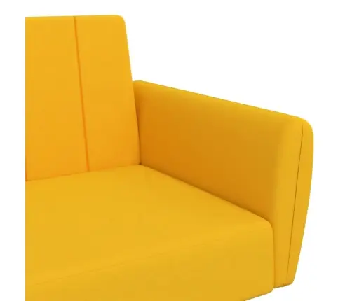 2-Vietīga Dīvāngulta, Dzeltens Samts Vidaxl