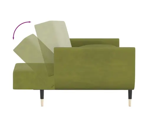 2-Kohaline Diivanvoodi Kahe Padjaga, Heleroheline, Samet