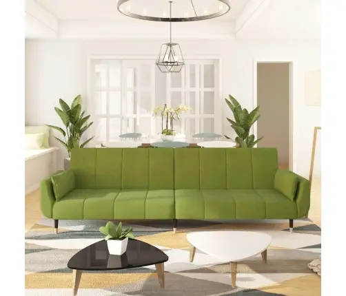 2-Kohaline Diivanvoodi Kahe Padjaga, Heleroheline, Samet