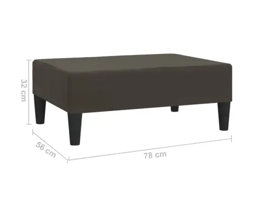 Kājsoliņš, 78X56X32 Cm, Tumši Pelēks Samts Vidaxl