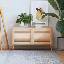 Skapja Durvis, Žalūziju Dizains, 2 Gab., 39,5X49,4 Cm, Priede Vidaxl