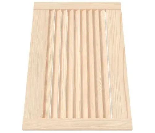Spintelės Durelės, 4Vnt., 39,5X59,4cm Pušis, Žaliuzių Dizaino