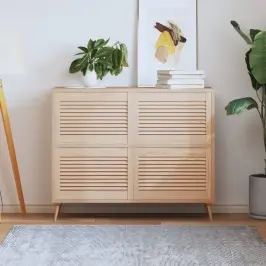 Skapja Durvis, Žalūziju Dizains, 4 Gab., 39,5X59,4 Cm, Priede Vidaxl