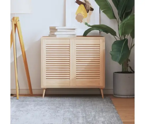 Spintelės Durelės, 2Vnt., 61,5X39,4cm Pušis, Žaliuzių Dizaino