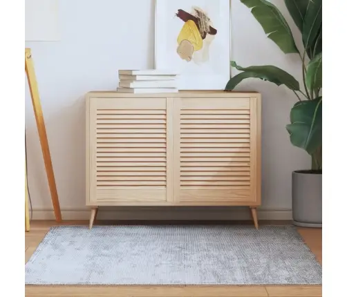 Spintelės Durelės, 2Vnt., 61,5X49,4cm Pušis, Žaliuzių Dizaino