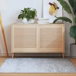 Skapja Durvis, Žalūziju Dizains, 2 Gab., 61,5X59,4 Cm, Priede Vidaxl