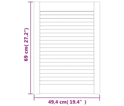 Kapiuksed, Võrega Disain 2 Tk 69X49,4 Cm Männipuit
