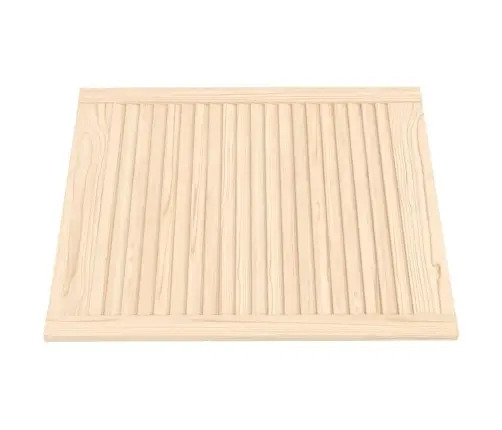 Spintelės Durelės, 4Vnt., 69X59,4cm Pušis, Žaliuzių Dizaino